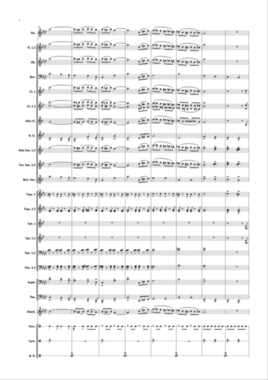 Comandante Camilo Concert Band scores gallery preview page 4