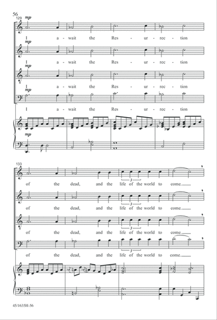 Mass: A Celebration of Love and Joy 4-Part scores gallery preview page 56