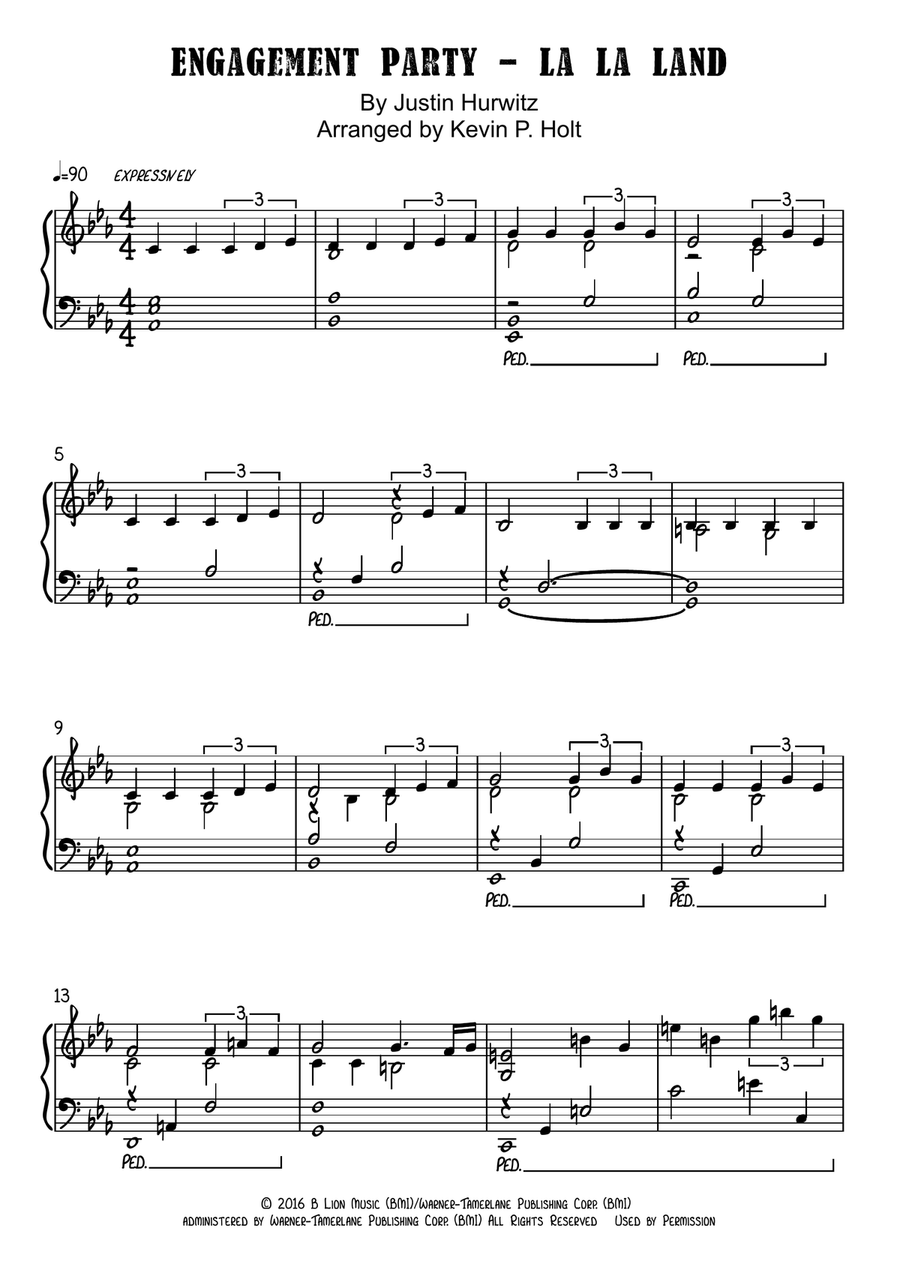 Engagement Party Piano Solo scores gallery preview page 1