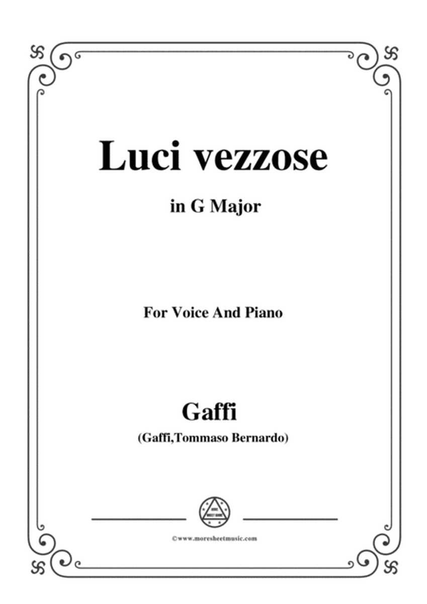 Gaffi-Luci vezzose,in G Major,for Voice and Piano image number null