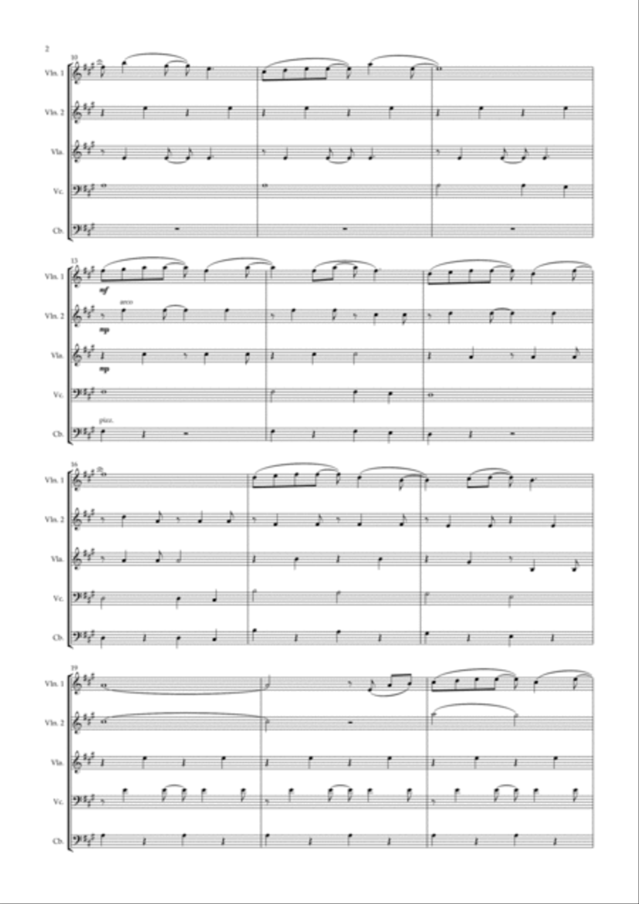 Forrest Gump - Main Title (feather Theme) String Quintet scores gallery preview page 2