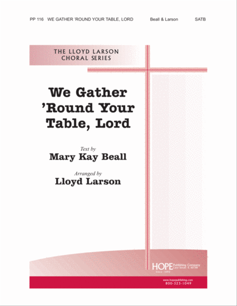 We Gather 'Round Your Table Lord 4-Part scores gallery preview page 1