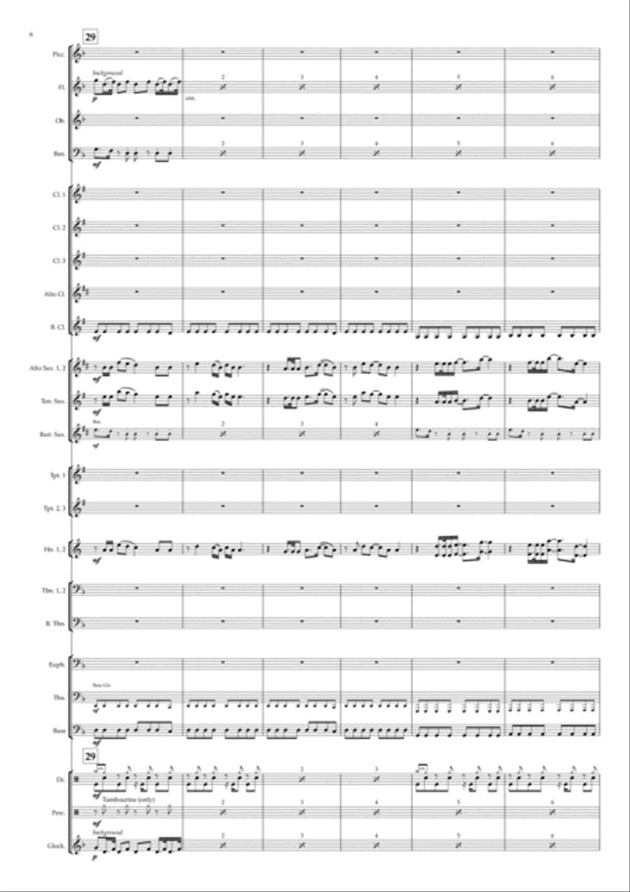 Green Garden Concert Band scores gallery preview page 6