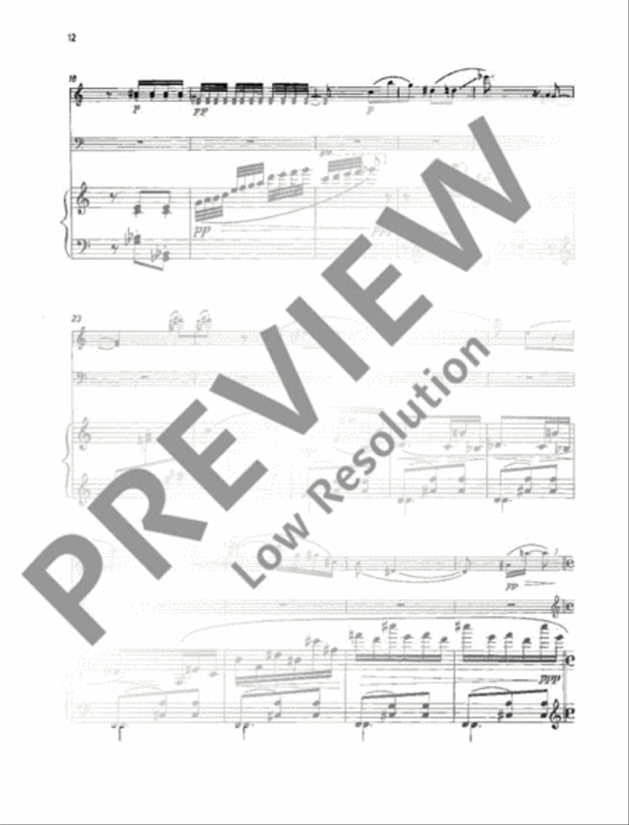 Chamber sonata Piano Trio scores gallery preview page 17