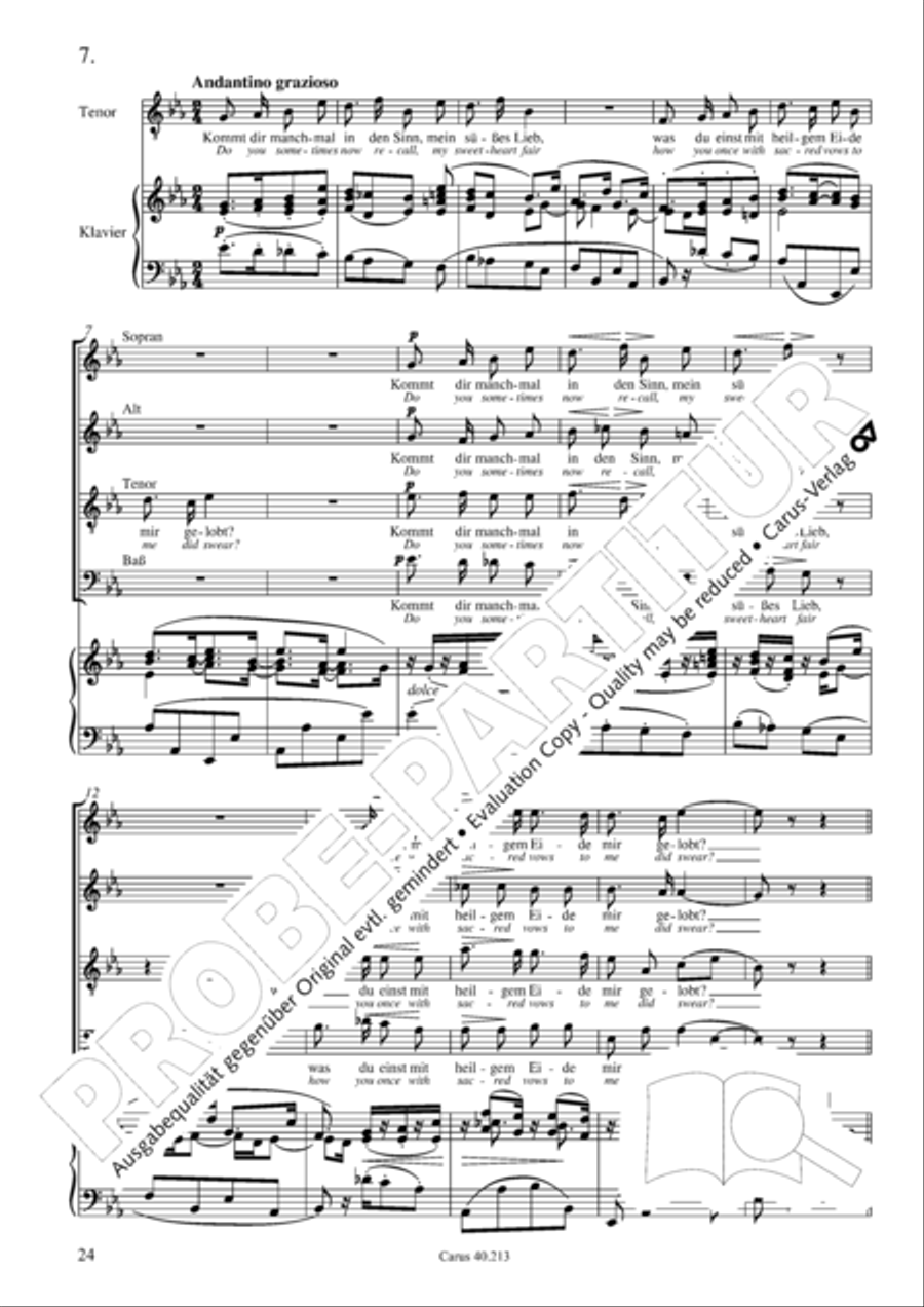 Zigeunerlieder op. 103 Zigeunerlieder op. 103 Choir scores gallery preview page 25