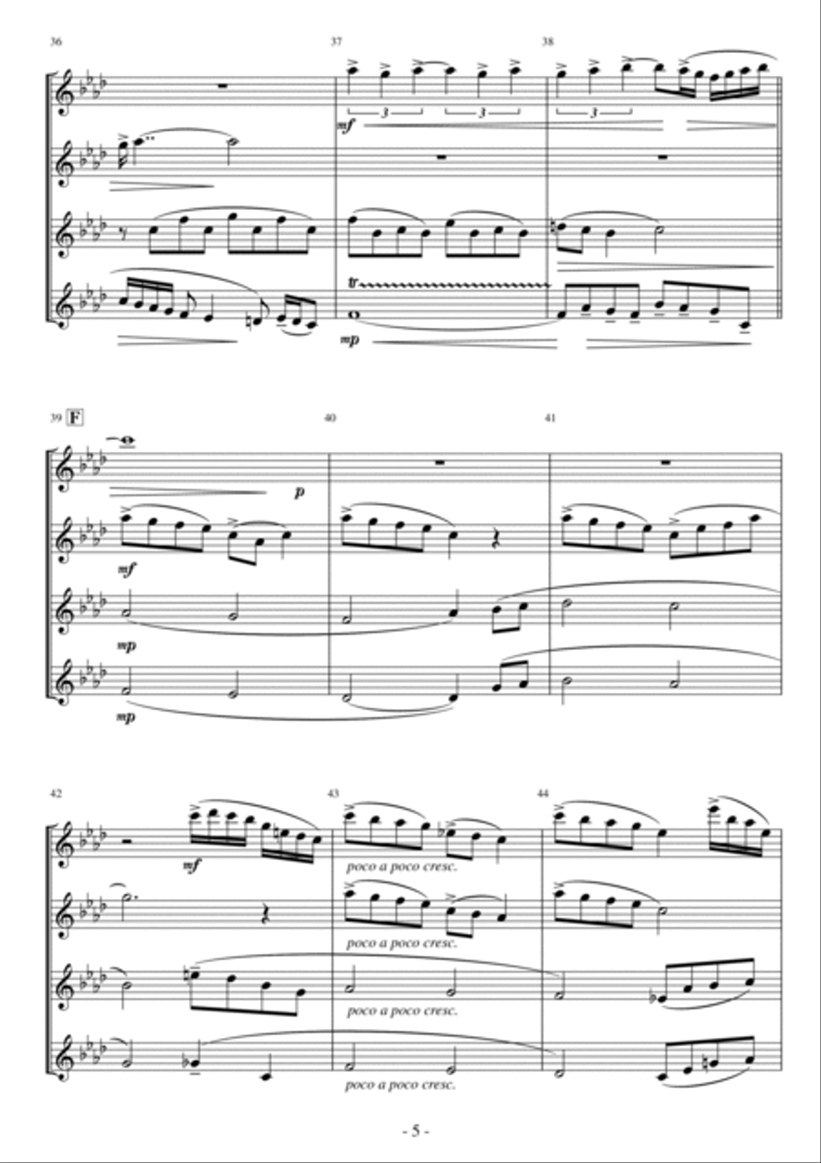 Wild Uncharted Waters Wild Uncharted Waters Flute Quartet scores gallery preview page 5
