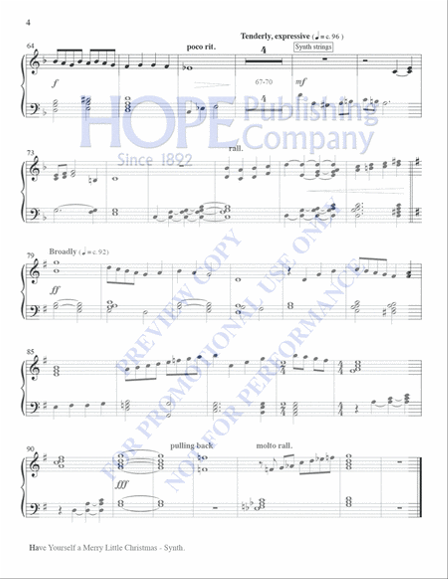 Have Yourself A Merry Little Christmas Set of Parts scores gallery preview page 20