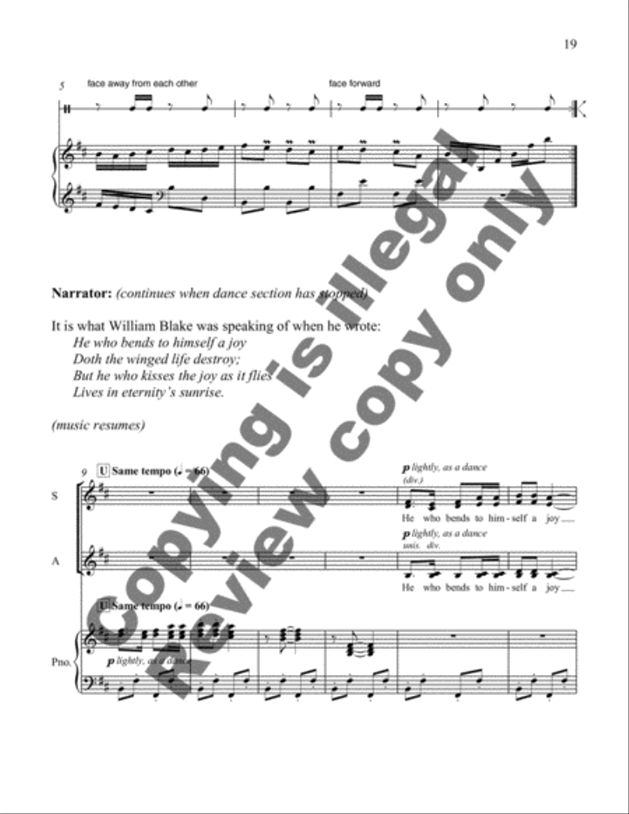Lessons from the Sea (Cantata) SSAA scores gallery preview page 10