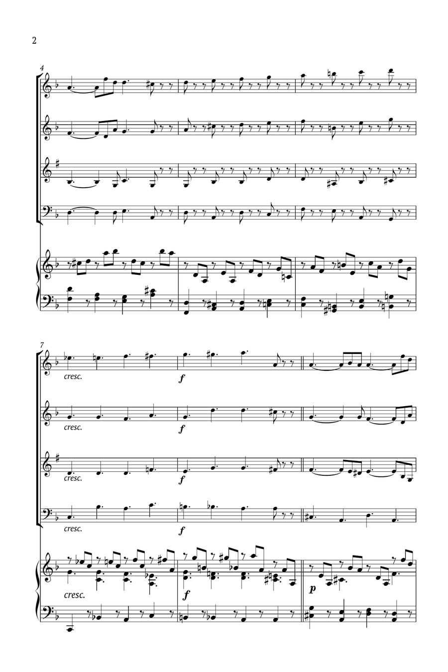 Lacrimosa Small Ensemble scores gallery preview page 2