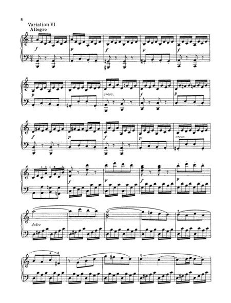 Six Variations, Op. 107/7