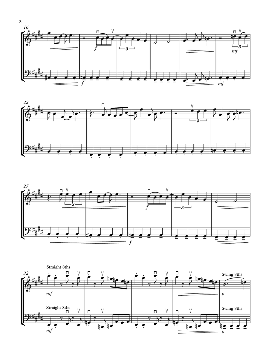 God Only Knows String Duet scores gallery preview page 2