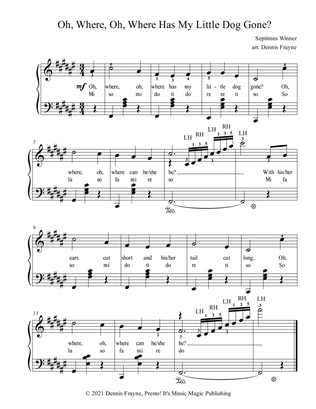 Oh, Where, Oh, Where Has My Little Dog Gone? (Oh Where Oh Where Has My Little Dog Gone)