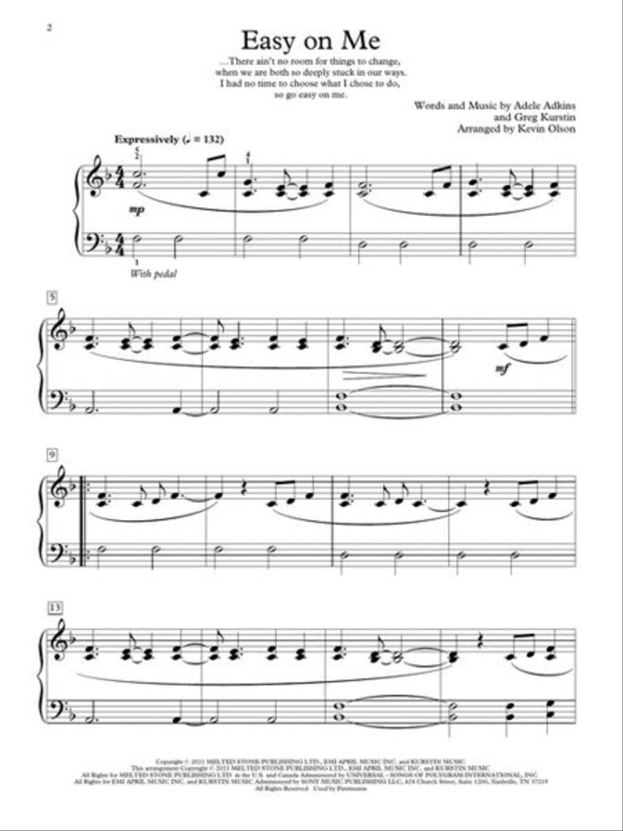 Easy on Me Piano Method scores gallery preview page 3