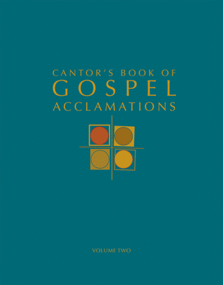 Book cover for Cantor's Book of Gospel Acclamations - Volume 2