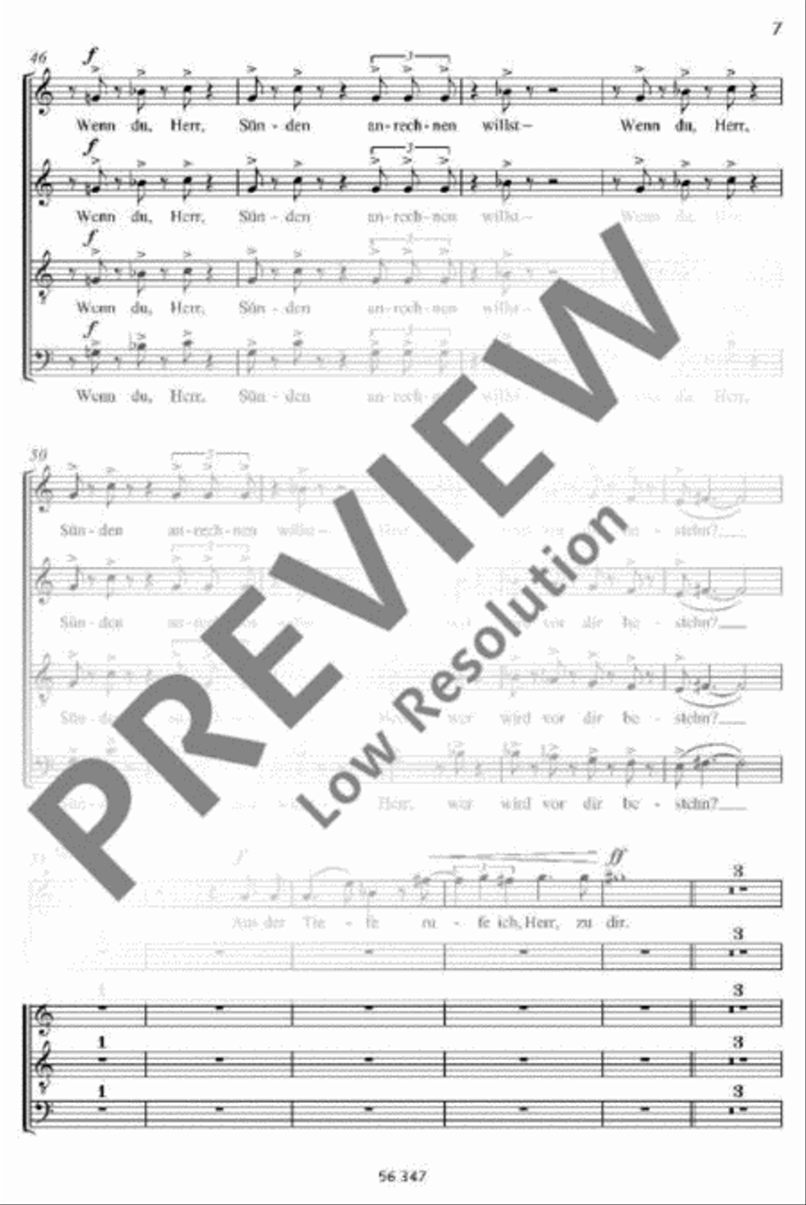 Aus der Tiefe 4-Part scores gallery preview page 7