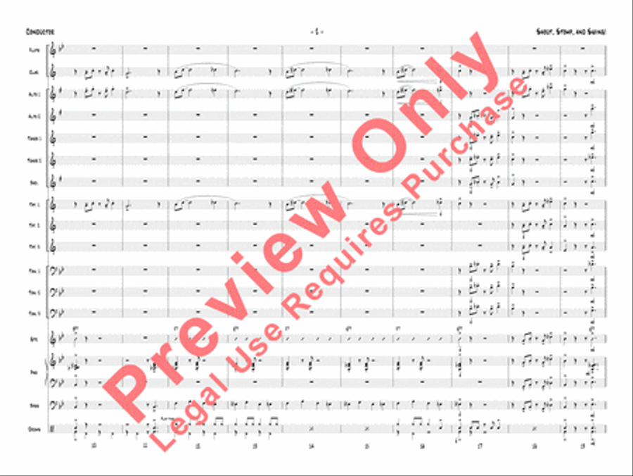 Shout, Stomp, and Swing! Jazz Ensemble scores gallery preview page 5