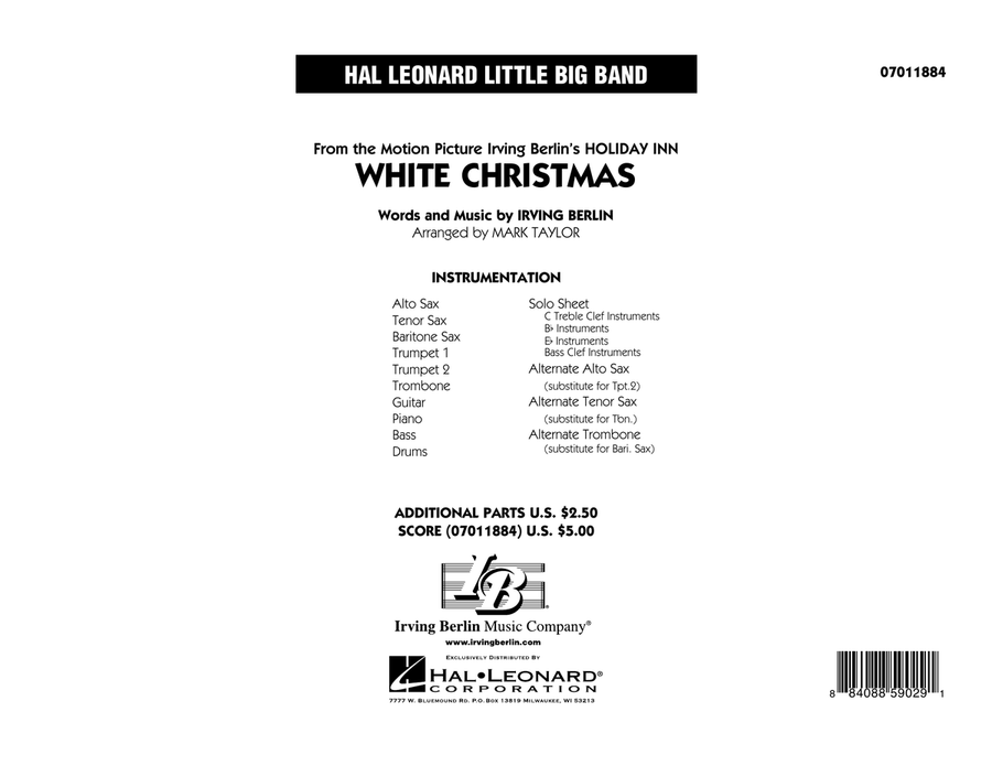 White Christmas - Full Score Jazz Ensemble scores gallery preview page 1