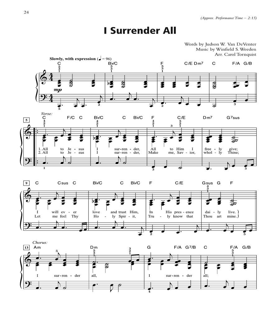Hymns in Praise Style Piano Solo scores gallery preview page 4