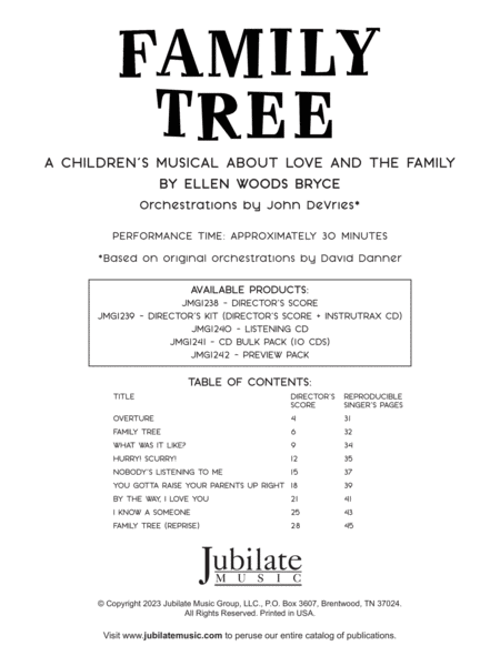 Family Tree - Director's Score