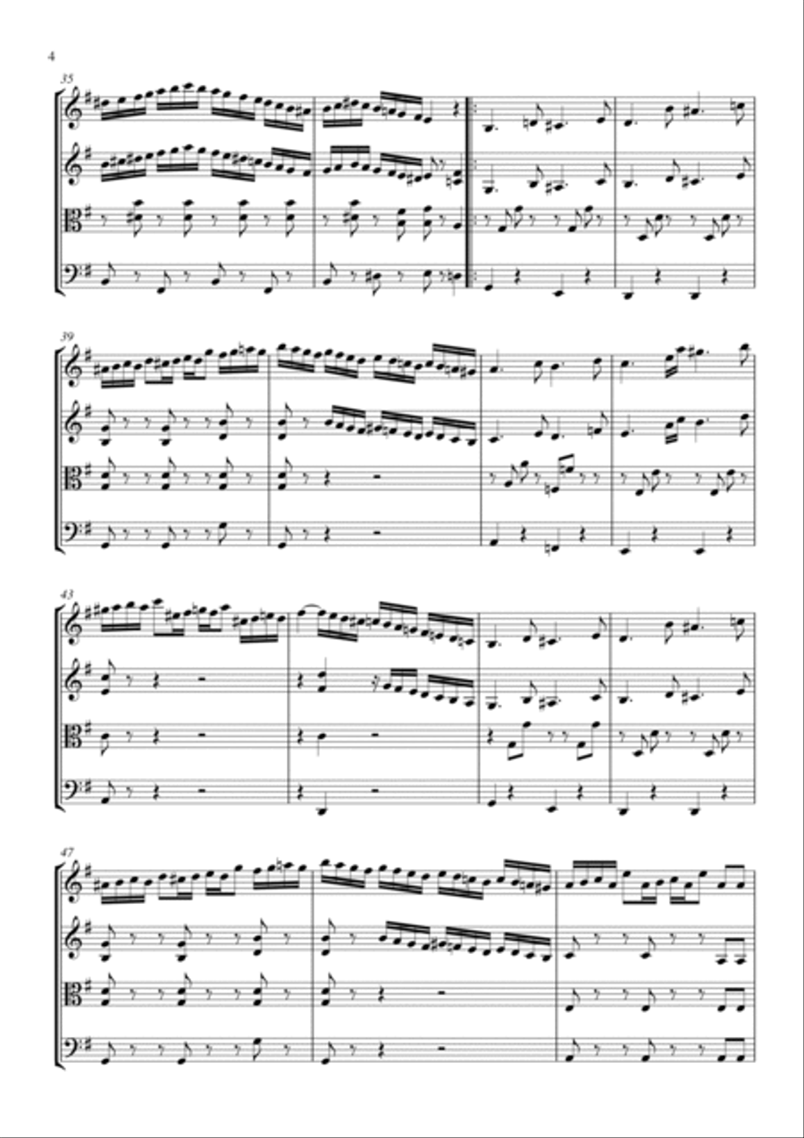 Hora dance Hora dance String Quartet scores gallery preview page 4
