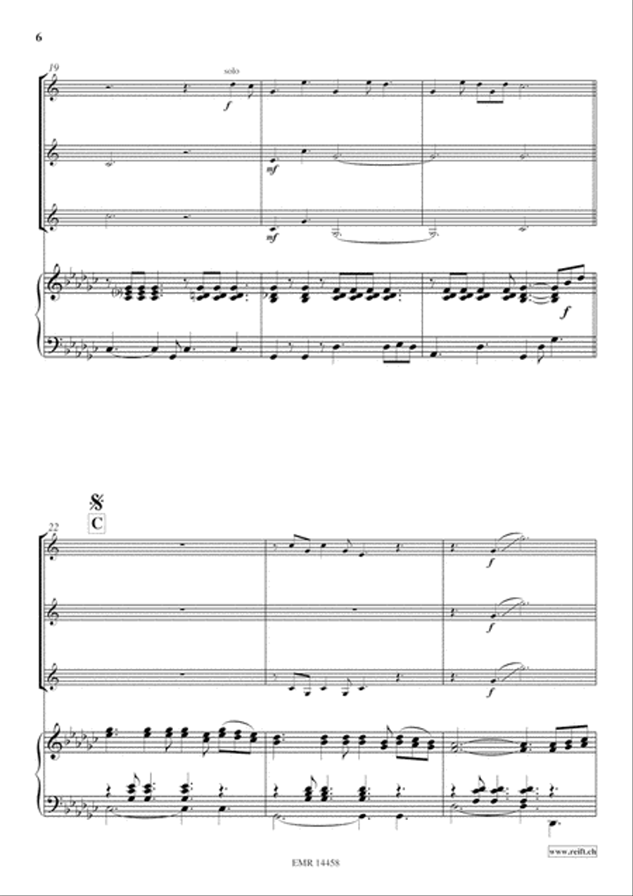 Alphorn Ballad Organ scores gallery preview page 7