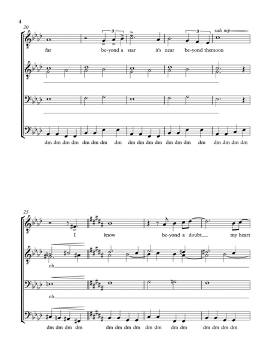 Beyond The Sea TTBB scores gallery preview page 4