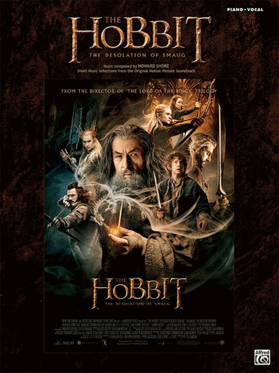 The Hobbit -- The Desolation of Smaug Piano, Vocal, Guitar scores gallery preview page 1