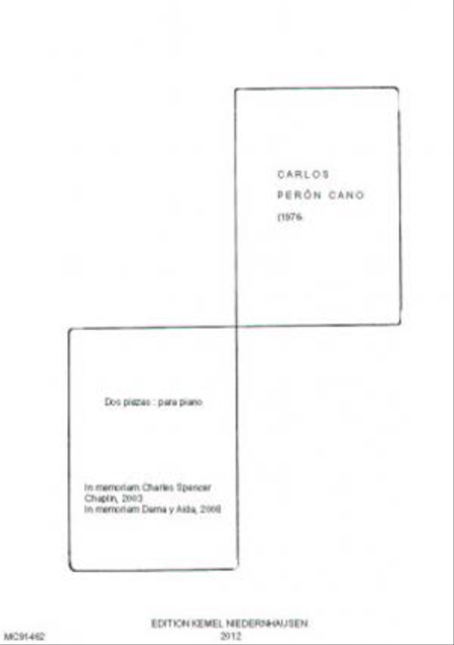 Dos piezas Piano Solo scores gallery preview page 1