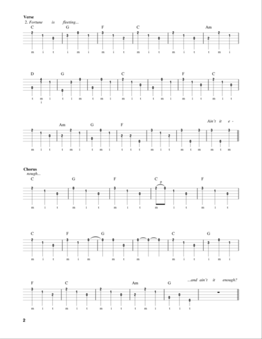 Ain't It Enough Banjo scores gallery preview page 2