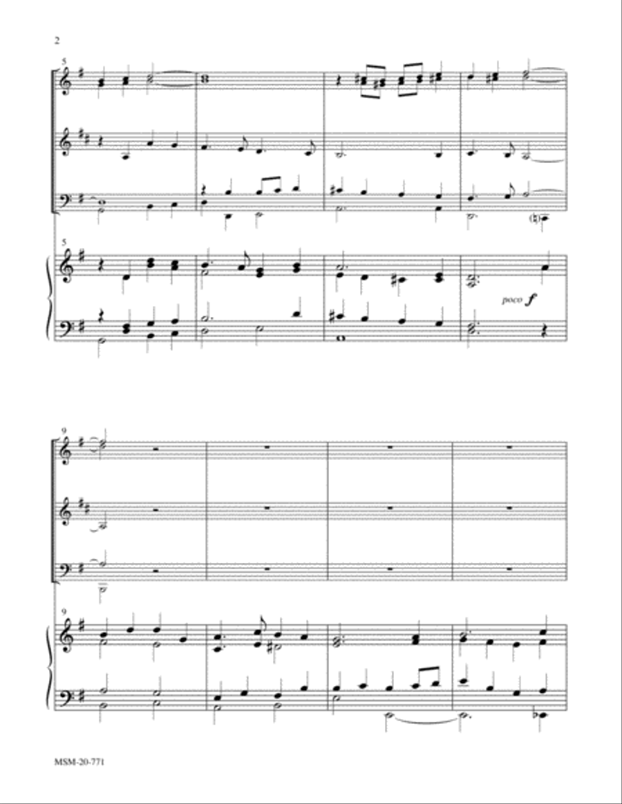 When in Our Music God Is Glorified We Know That Christ Is Raised and Dies No More Choir scores gallery preview page 2