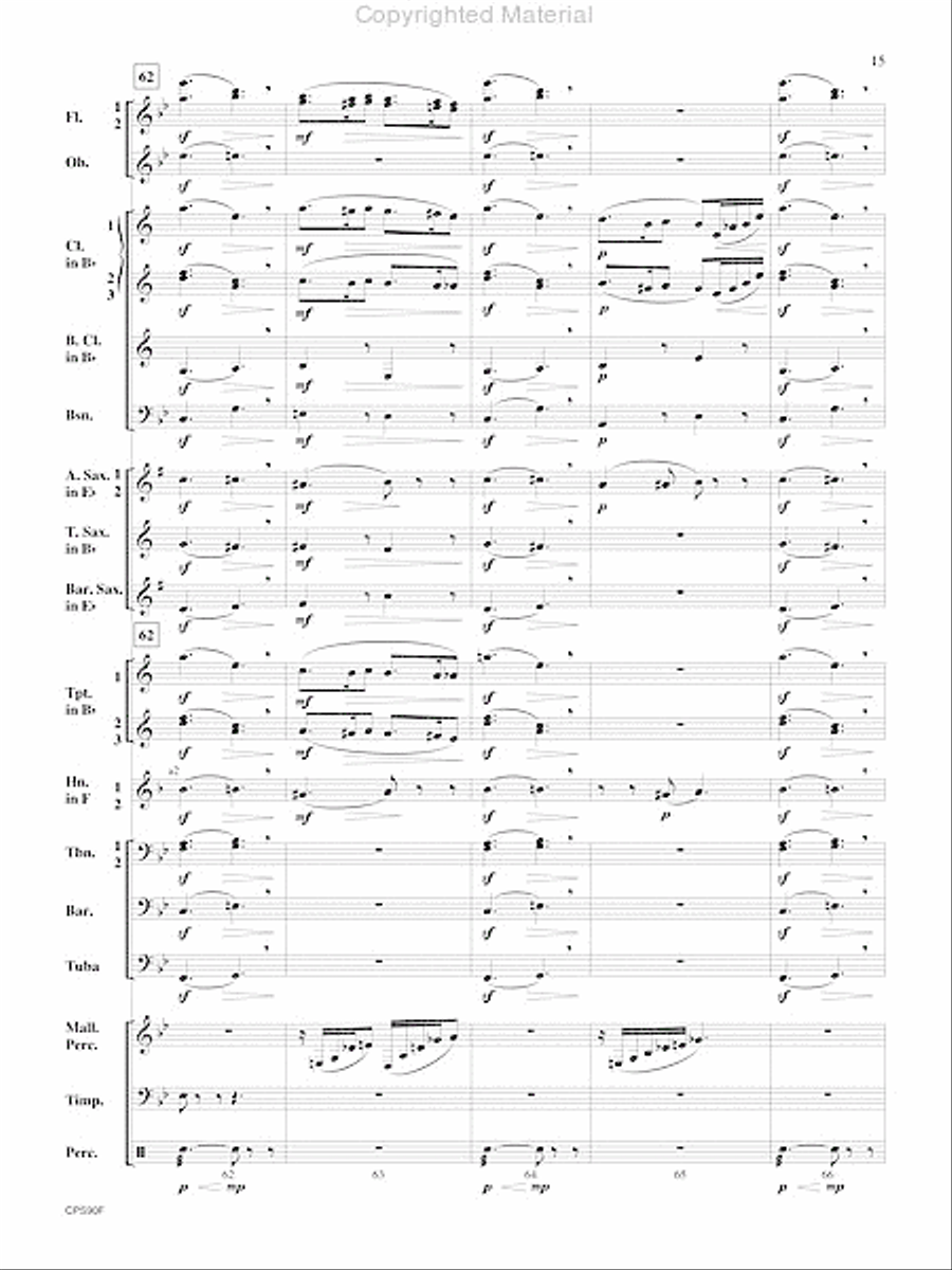 Sicilienne Concert Band scores gallery preview page 16