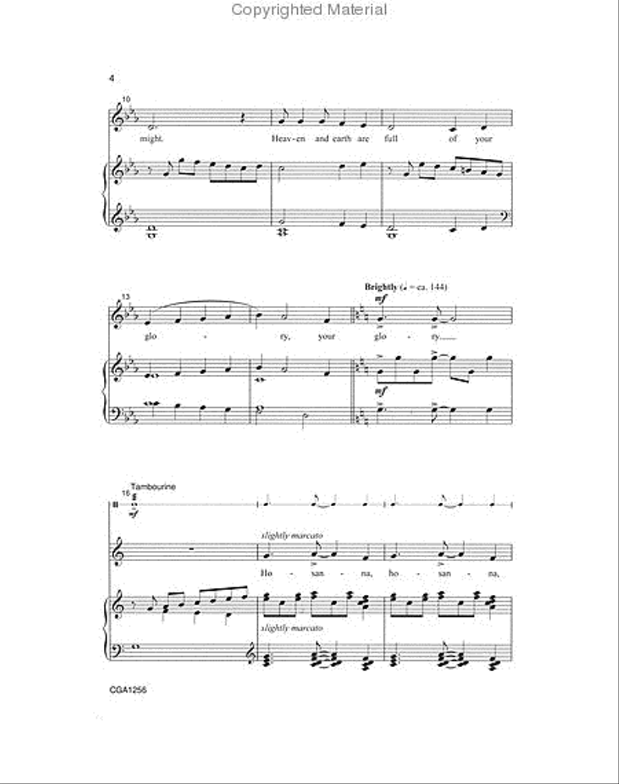 A Mass for Treble Voices Sanctus and Benedictus SSA scores gallery preview page 3