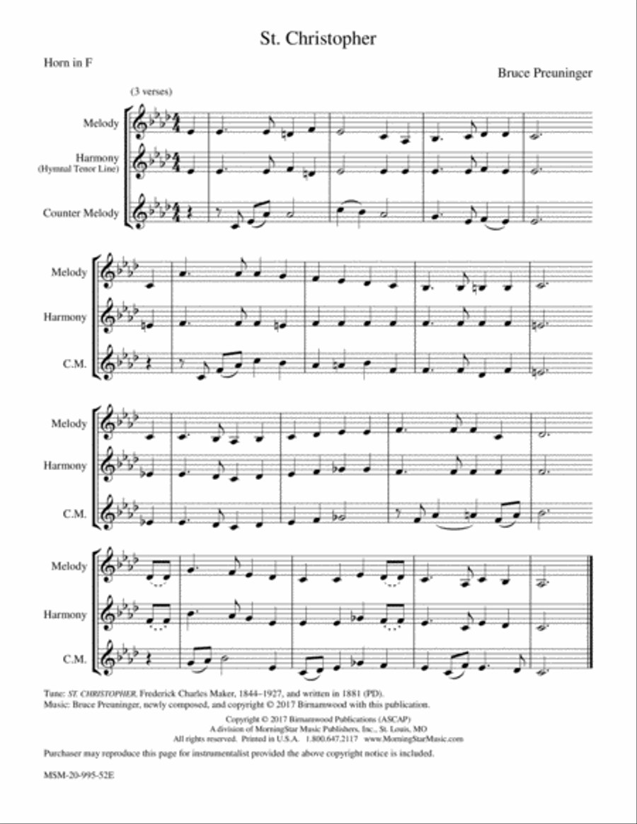 St. Christopher Piano and Keyboard scores gallery preview page 4