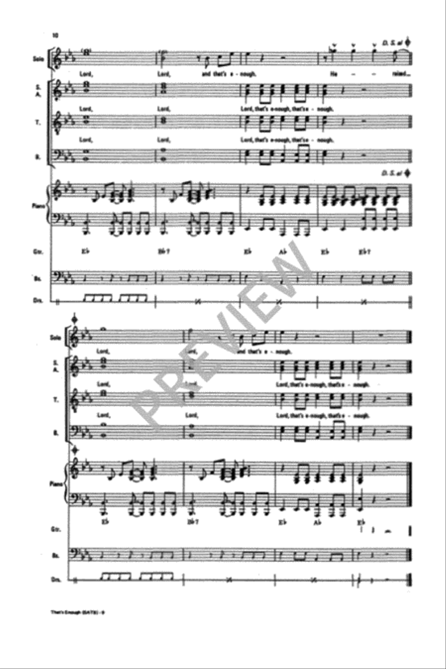 That's Enough Divisi scores gallery preview page 11