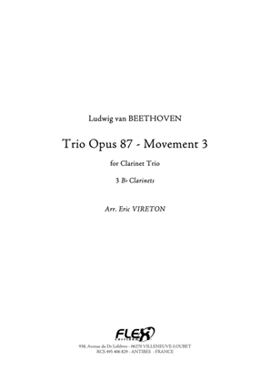 Book cover for Trio Opus 87 - Mvt 3