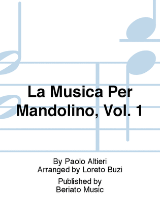 La Musica Per Mandolino, Vol. 1
