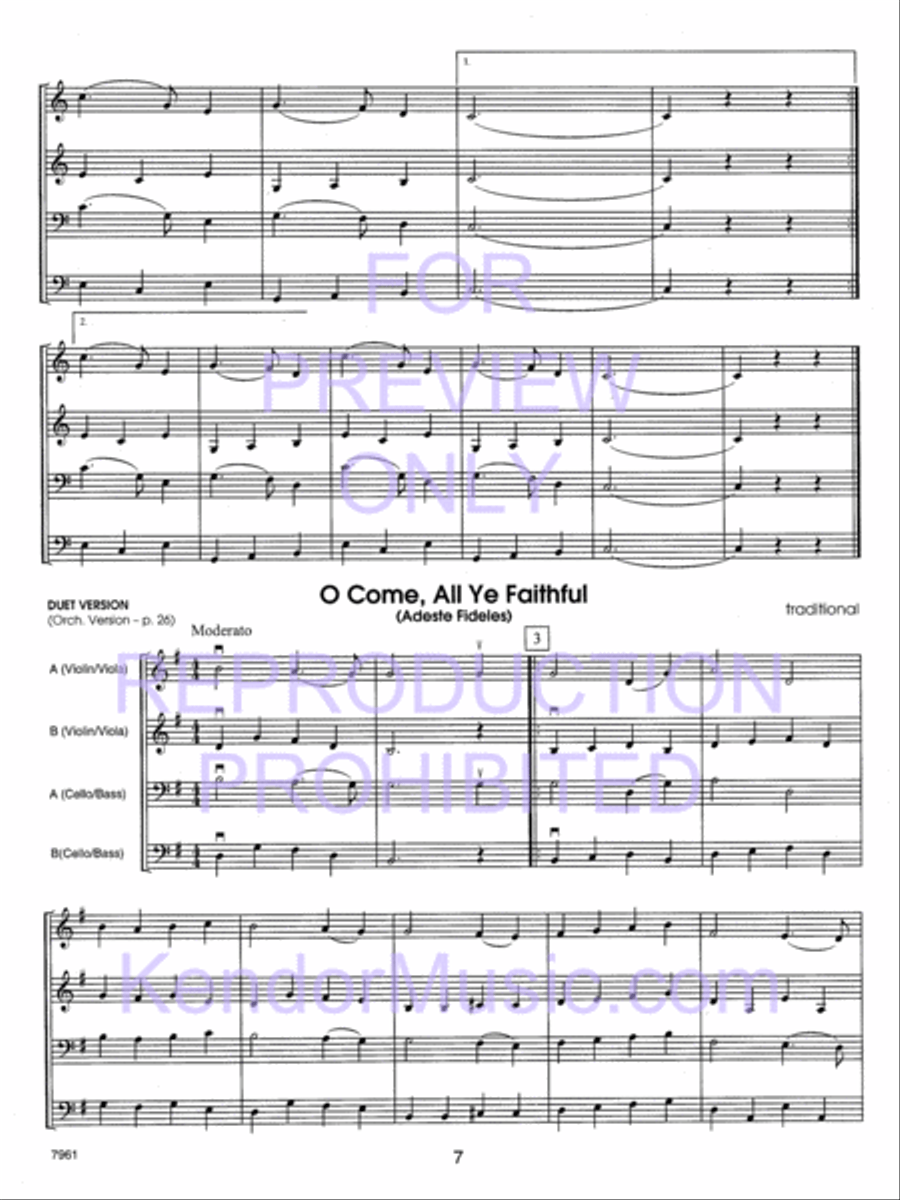 Holiday Strings (Score) String Orchestra scores gallery preview page 8