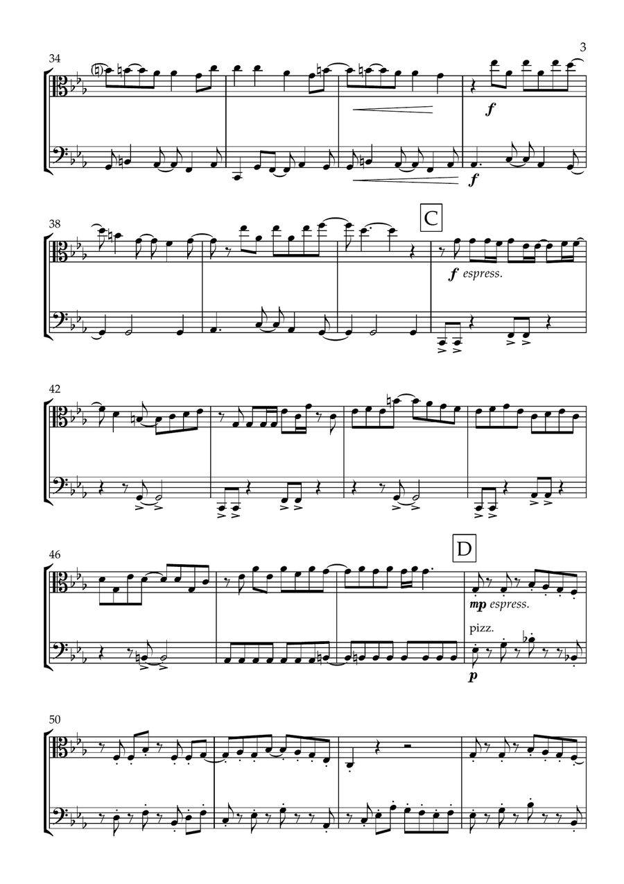 We Don't Talk About Bruno String Duet scores gallery preview page 3