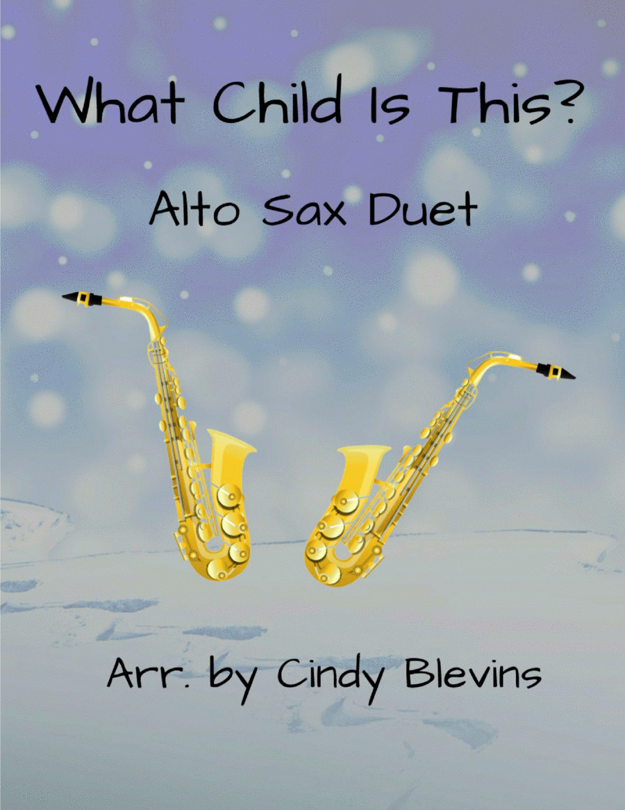 What Child Is This? for Alto Sax Duet image number null