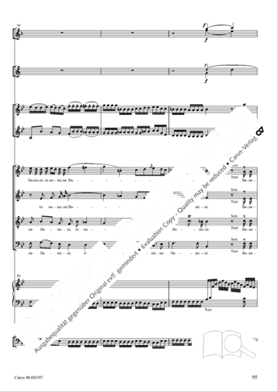 Grosse Orgelsolomesse in Es 4-Part scores gallery preview page 108