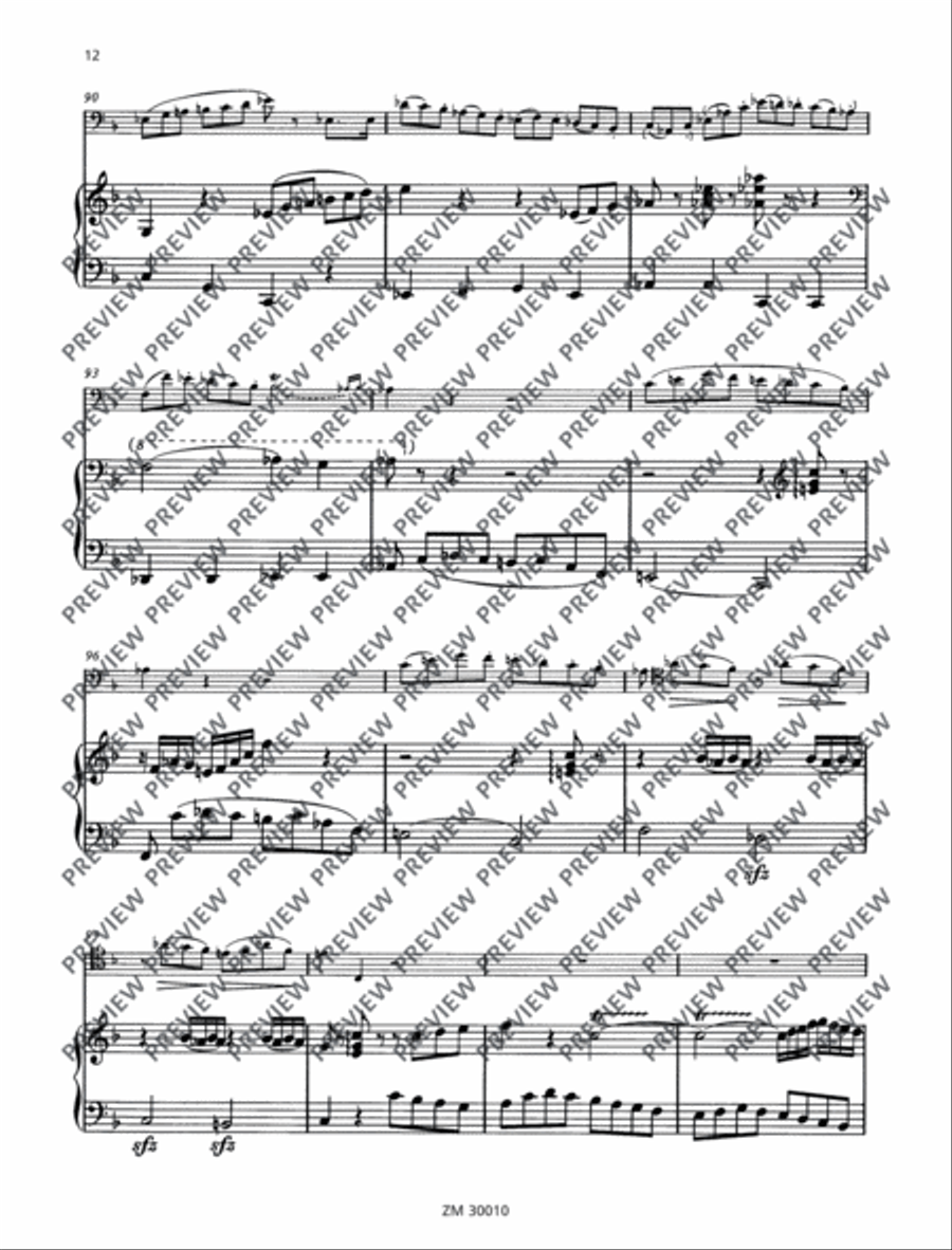 6 Sonatas Bassoon scores gallery preview page 13