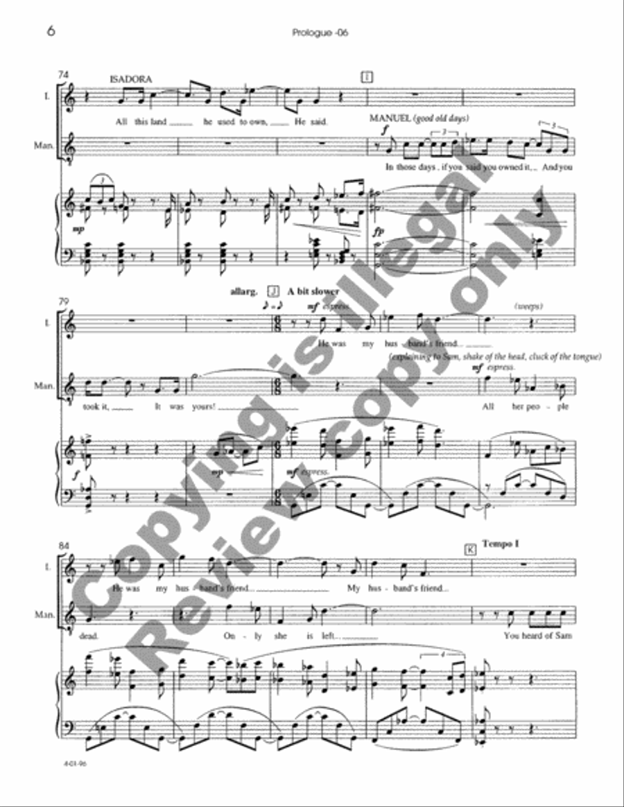 The Dreamers Piano, Vocal scores gallery preview page 13
