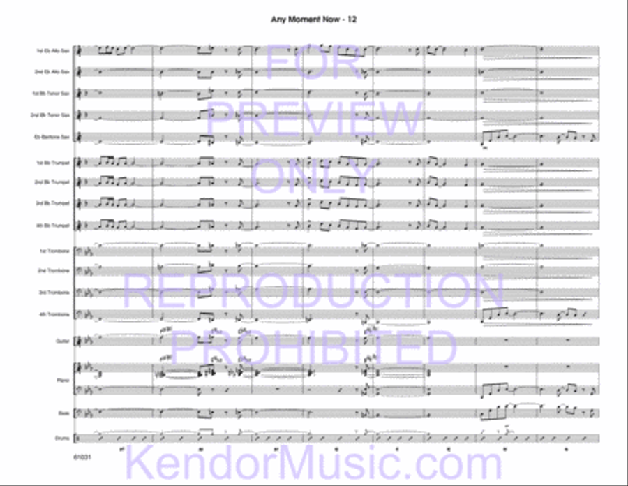 Any Moment Now Any Moment Now Jazz Ensemble scores gallery preview page 31