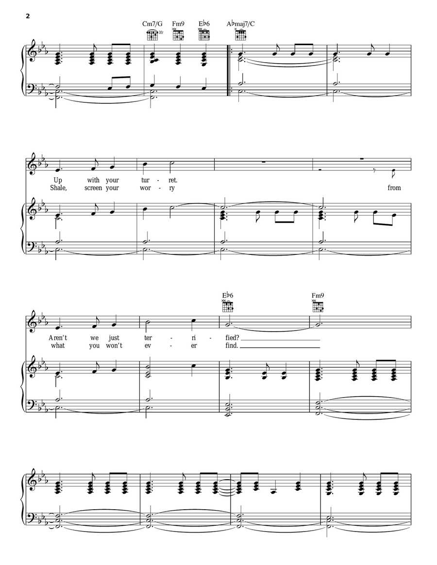 Rosyln Piano, Vocal, Guitar scores gallery preview page 2