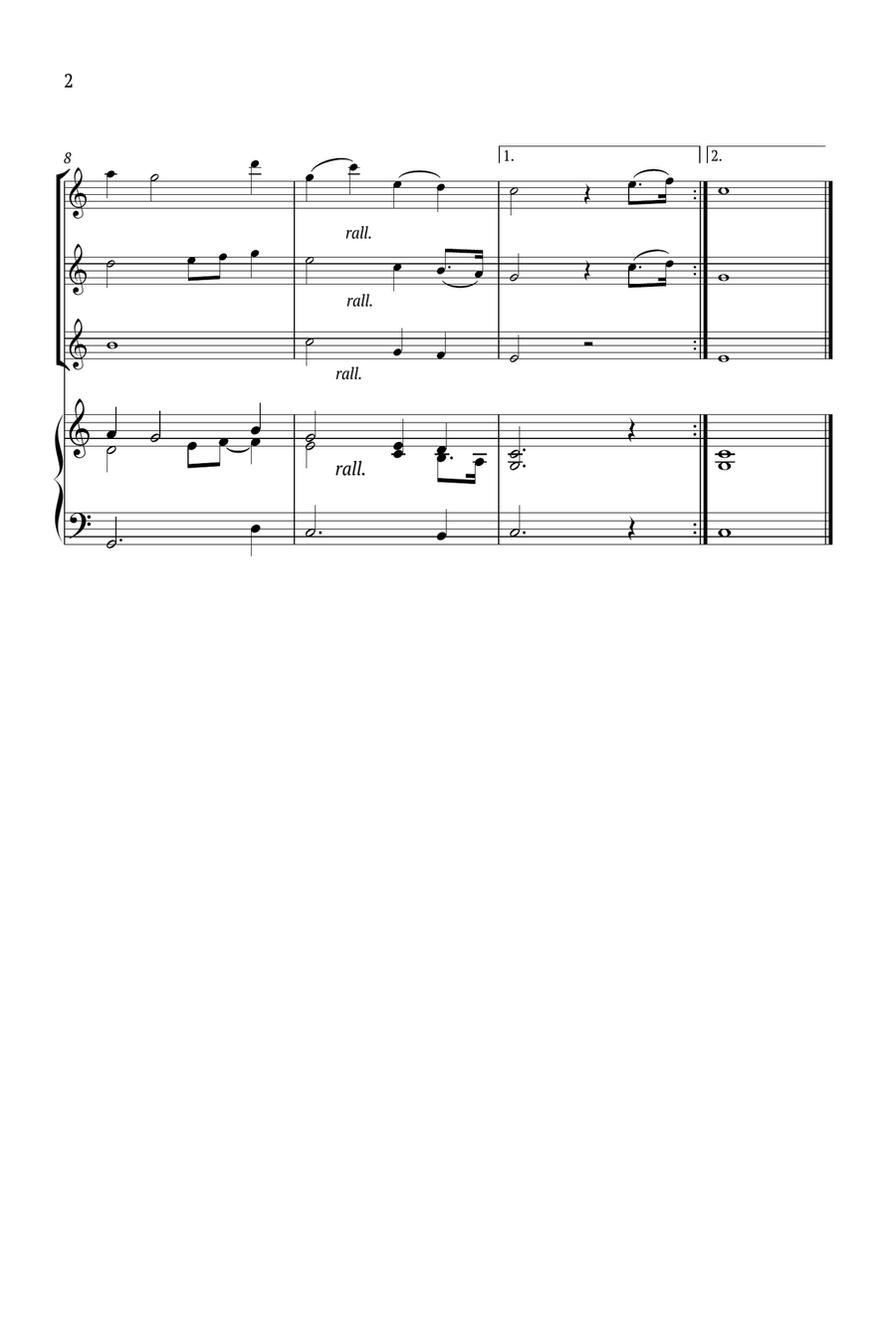 While Shepherds Watched Their Flocks Small Ensemble scores gallery preview page 2