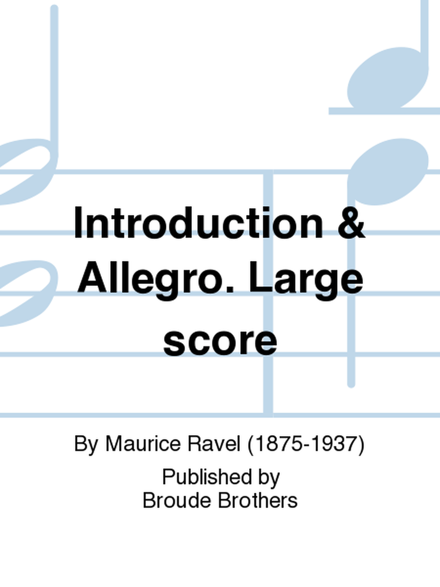 Introduction & Allegro. Large score