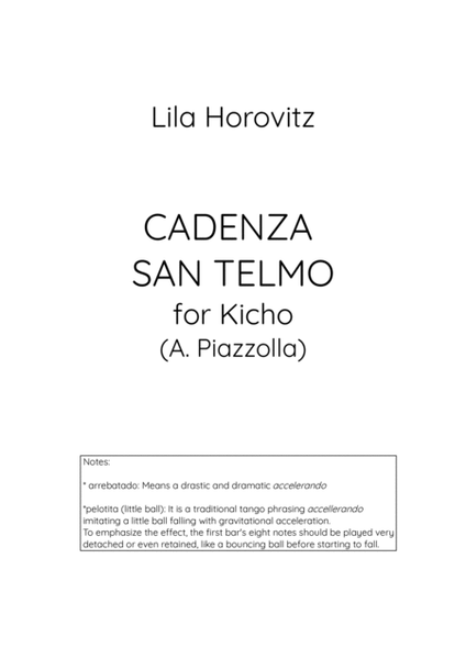 Cadenzas for KICHO