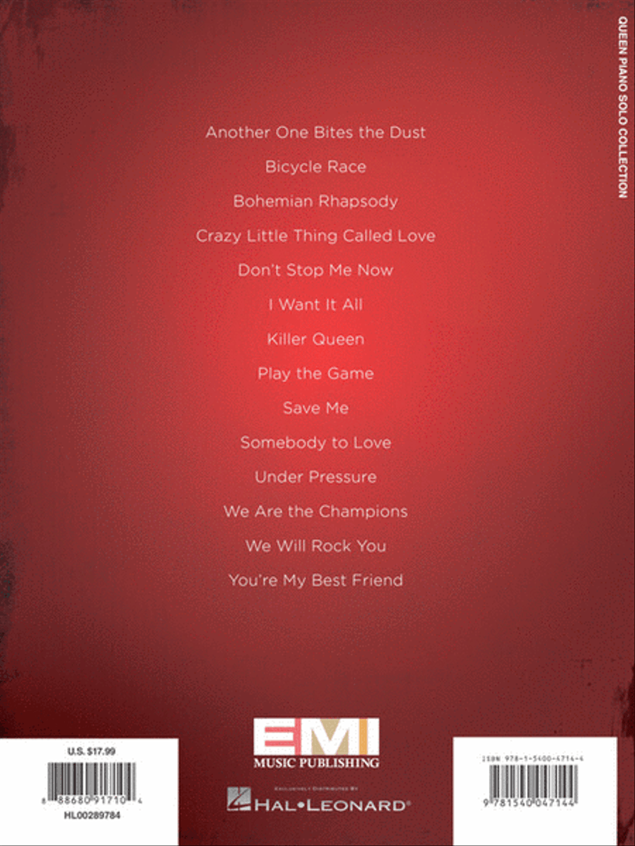 Queen – Piano Solo Collection Piano Solo scores gallery preview page 7