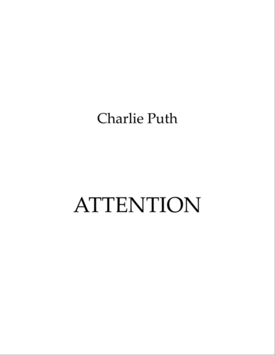 Attention Attention Woodwind Quartet scores gallery preview page 1