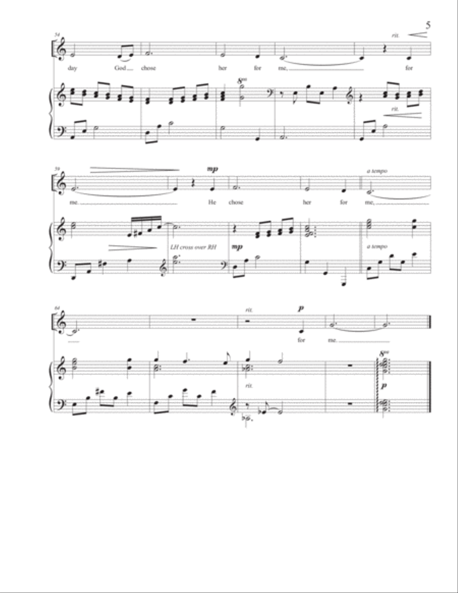 Mother's Day Song Mother's Day Song Divisi scores gallery preview page 5